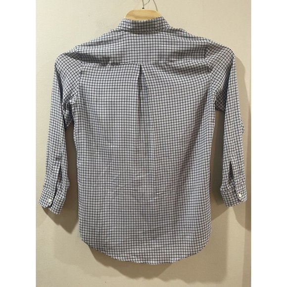 Amina Rubinacci Womens Collared Geometric‎ Silk Button Down Top Beige Size 6 M - Picture 2 of 7